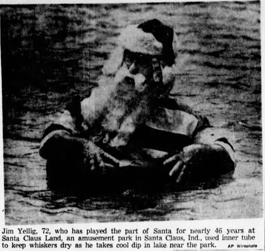 Jim Yellig has played Santa for nearly 46 years